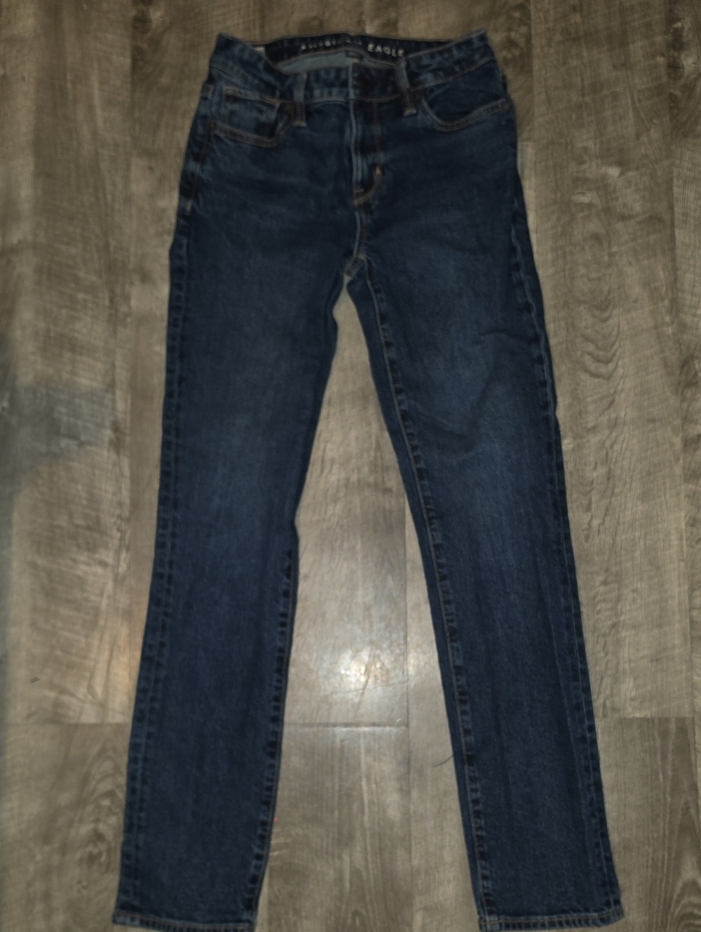 American Eagle Outfitters Women's Dark Blue Skinny Jeans